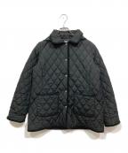 SHOO LA RUEシューラルー）の古着「サッと羽織れる ダイヤ柄キルトジャケット/キルティング」｜ブラック