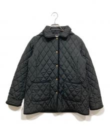 SHOO LA RUE（シューラルー）の古着「サッと羽織れる ダイヤ柄キルトジャケット/キルティング」｜ブラック