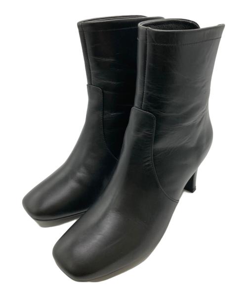 卑弥呼（ヒミコ）卑弥呼 (ヒミコ) バックファスナーショートブーツ ブラック サイズ:22の古着・服飾アイテム