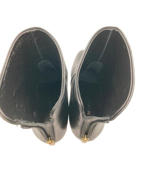 卑弥呼（ヒミコ）卑弥呼 (ヒミコ) バックファスナーショートブーツ ブラック サイズ:22の古着・服飾アイテム