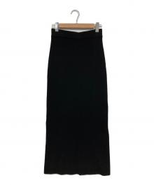 AP STUDIO（エーピーストゥディオ）の古着「ロングマキシニットスカート」｜ブラック