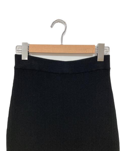 AP STUDIO（エーピーストゥディオ）AP STUDIO (エーピーストゥディオ) ロングマキシニットスカート ブラック サイズ:36の古着・服飾アイテム