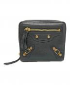 BALENCIAGAバレンシアガ）の古着「ラウンド2つ折り財布 / CLASSIC BILLFOLD ZIP」｜グレー