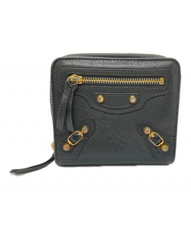 こ*き様 バレンシアガ　BALENCIAGA ラウンドファスナー　二つ折り財布 バレンシアガ ラウンドファスナー 二つ折り財布 メンズ レディース