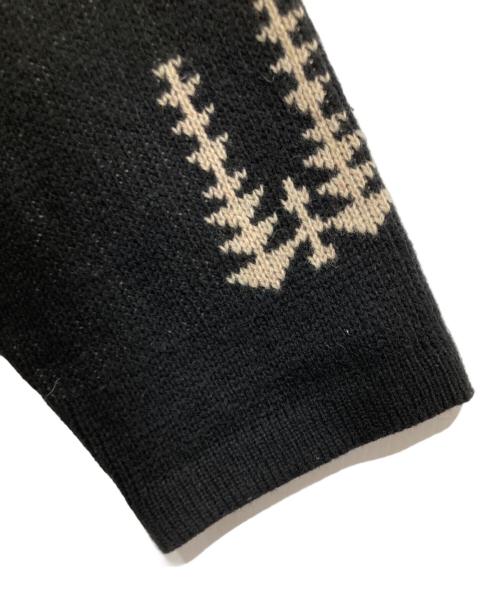PENDLETON（ペンドルトン）PENDLETON (ペンドルトン) ネイティブ柄 ニットカーディガン ブラック サイズ:Lの古着・服飾アイテム