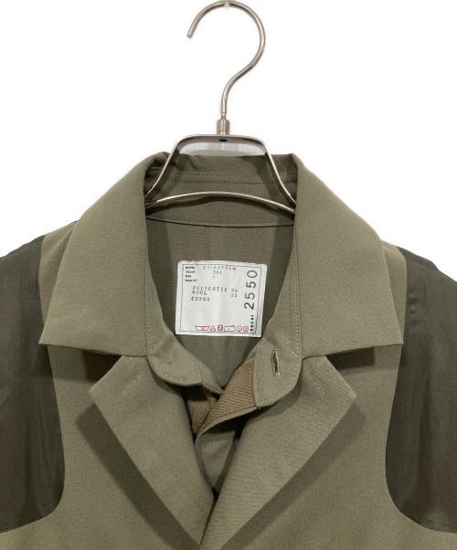sacai（サカイ）sacai (サカイ) ドッキングジャケット / Suiting Jacket カーキ サイズ:1の古着・服飾アイテム