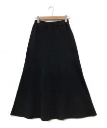 JOURNAL STANDARD relume（ジャーナルスタンダード レリューム）の古着「CTダンボールフレアスカート」｜ブラック