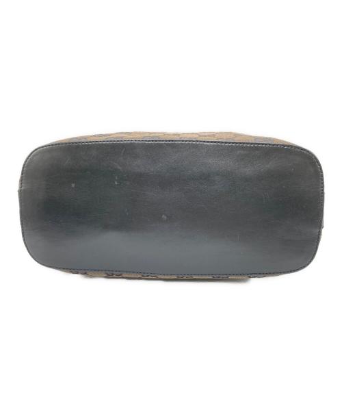 GUCCI（グッチ）GUCCI (グッチ) GGキャンバス ワンハンドルバッグ ブラウンブラックの古着・服飾アイテム