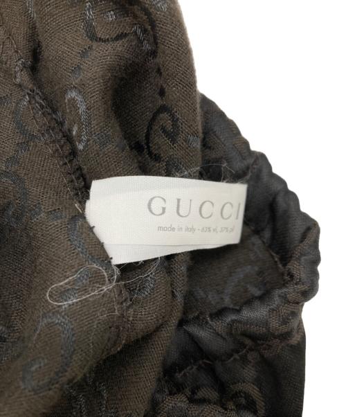 GUCCI（グッチ）GUCCI (グッチ) GGキャンバス ワンハンドルバッグ ブラウンブラックの古着・服飾アイテム
