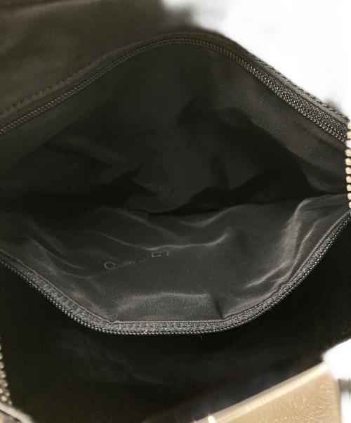 GUCCI（グッチ）GUCCI (グッチ) GGキャンバス ワンハンドルバッグ ブラウンブラックの古着・服飾アイテム