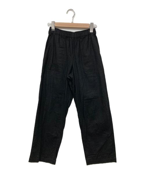 SLOBE IENA（スローブ イエナ）SLOBE IENA (スローブ イエナ) レーヨンリネン イージーパンツ ブラック サイズ:36の古着・服飾アイテム