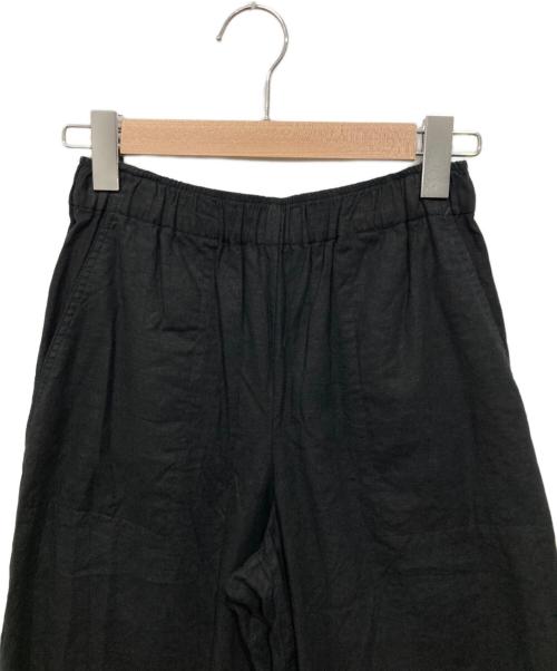 SLOBE IENA（スローブ イエナ）SLOBE IENA (スローブ イエナ) レーヨンリネン イージーパンツ ブラック サイズ:36の古着・服飾アイテム