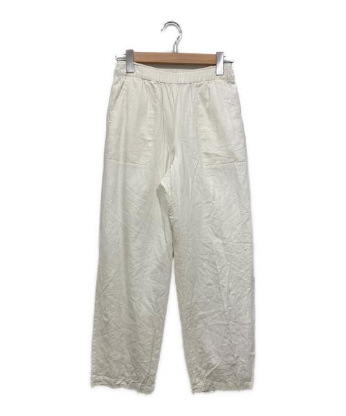 SLOBE IENA（スローブ イエナ）SLOBE IENA (スローブ イエナ) レーヨンリネンイージーパンツ ホワイト サイズ:36の古着・服飾アイテム