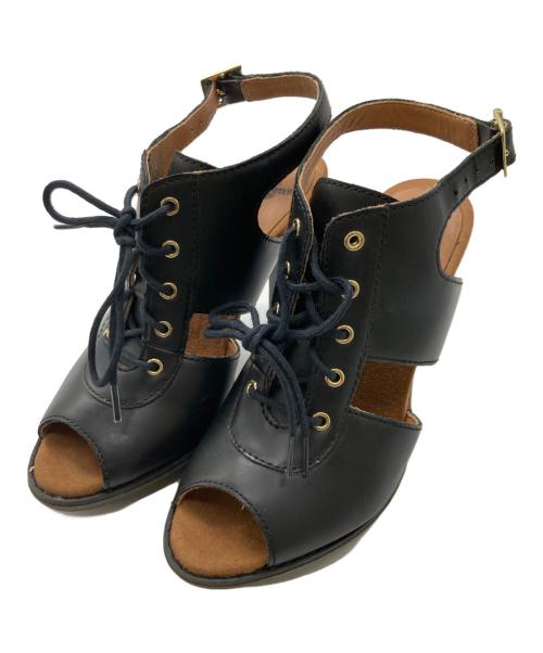Dr.Martens（ドクターマーチン）Dr.Martens (ドクターマーチン) レースアップサンダル ブラック サイズ:UK4の古着・服飾アイテム