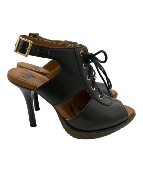 Dr.Martens（ドクターマーチン）Dr.Martens (ドクターマーチン) レースアップサンダル ブラック サイズ:UK4の古着・服飾アイテム