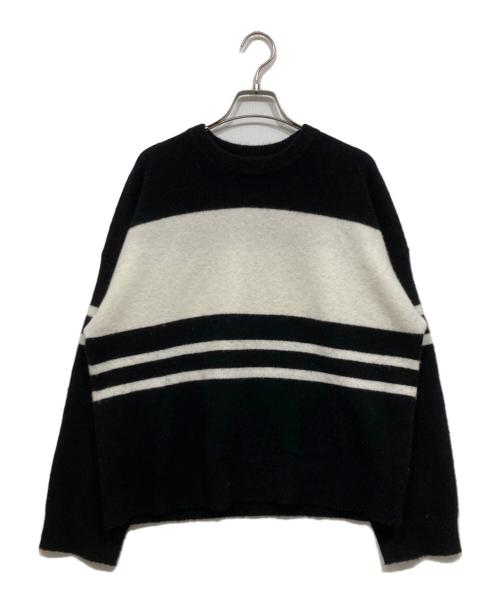 theory（セオリー）theory (セオリー) カシミヤ混ニット ホワイト×ブラック サイズ:Sの古着・服飾アイテム