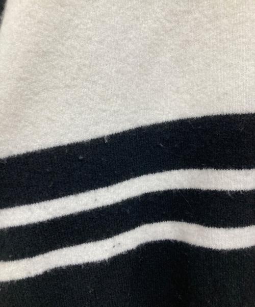 theory（セオリー）theory (セオリー) カシミヤ混ニット ホワイト×ブラック サイズ:Sの古着・服飾アイテム