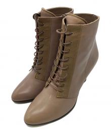 LANVIN（ランバン）の古着「ショートブーツ」｜ブラウン