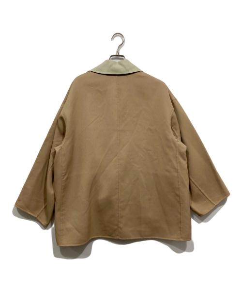 qualite（カリテ）qualite (カリテ) リバーシブルジャケット ベージュ×グリーン サイズ:Fの古着・服飾アイテム