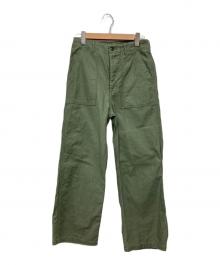 FRAMeWORK（フレームワーク）の古着「バックサテンベイカーパンツ」｜カーキ