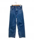 upper hightsアッパーハイツ）の古着「HE OLIVIA　リラックスワイドストレート」｜ブルー