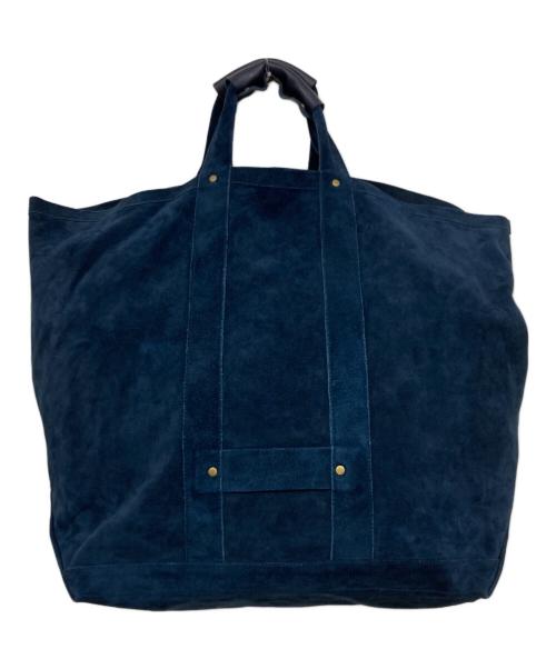 seven by seven（セブンバイセブン）SEVEN BY SEVEN (セブンバイセブン) スエード レザー トートバッグ ネイビーの古着・服飾アイテム