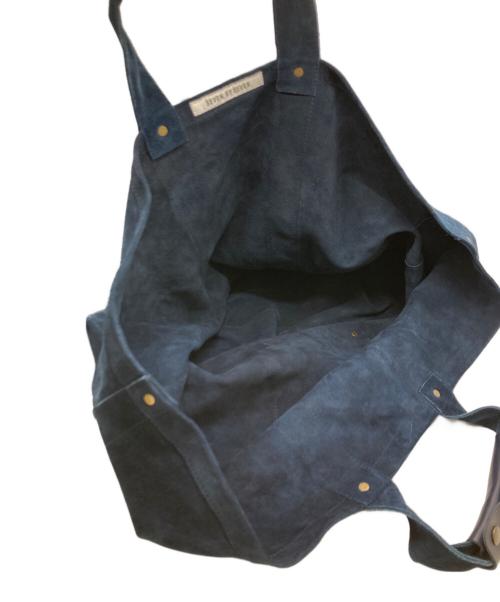 seven by seven（セブンバイセブン）SEVEN BY SEVEN (セブンバイセブン) スエード レザー トートバッグ ネイビーの古着・服飾アイテム