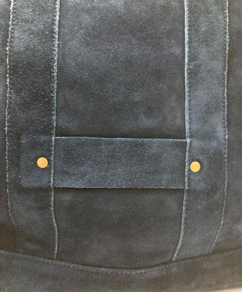 seven by seven（セブンバイセブン）SEVEN BY SEVEN (セブンバイセブン) スエード レザー トートバッグ ネイビーの古着・服飾アイテム