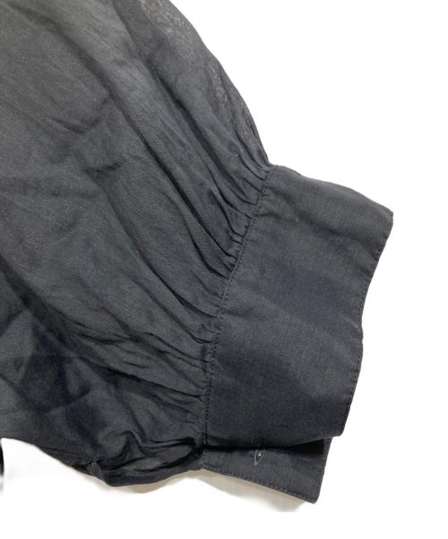 BEAUTY&YOUTH（ビューティーアンドユース）BEAUTY&YOUTH (ビューティーアンドユース) 麻コットン ギャザーボリューム ワンピース ブラック サイズ:Sの古着・服飾アイテム