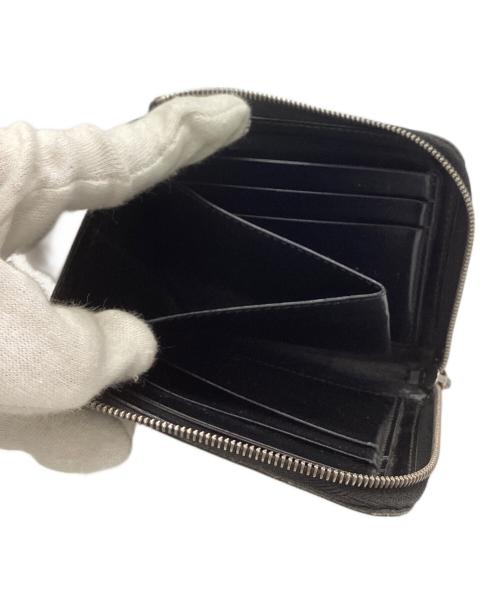 JIL SANDER（ジルサンダー）JIL SANDER (ジルサンダー) ラウンドジップミニサイフ ブラックの古着・服飾アイテム
