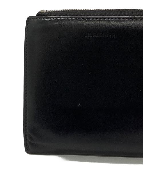 JIL SANDER（ジルサンダー）JIL SANDER (ジルサンダー) ラウンドジップミニサイフ ブラックの古着・服飾アイテム