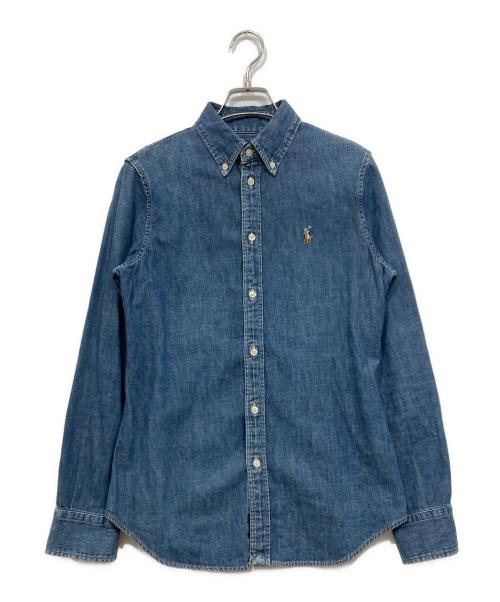 POLO RALPH LAUREN（ポロ・ラルフローレン）POLO RALPH LAUREN (ポロ・ラルフローレン) デニムシャツ ブルー サイズ:Sの古着・服飾アイテム