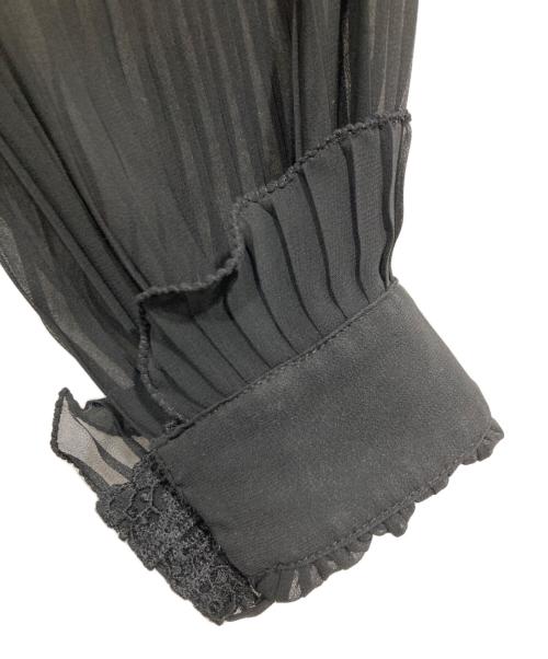 POLO RALPH LAUREN（ポロ・ラルフローレン）POLO RALPH LAUREN (ポロ・ラルフローレン) プリーツ切替ワンピース ブラック サイズ:4の古着・服飾アイテム