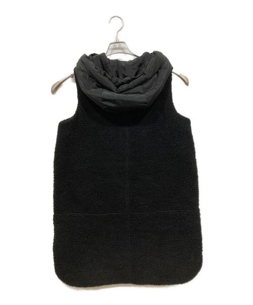 LA SUD ACTIVE（ラシュッドアクティブ）LA SUD ACTIVE (ラシュッドアクティブ) フーデッドボアベスト ブラック サイズ:9号の古着・服飾アイテム