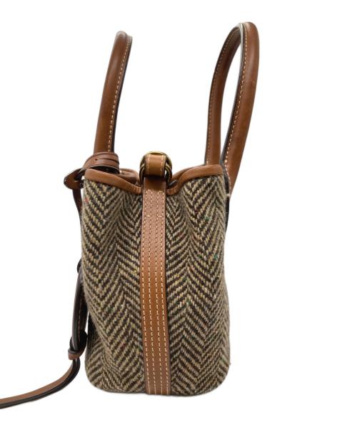 POLO RALPH LAUREN（ポロ・ラルフローレン）POLO RALPH LAUREN (ポロ・ラルフローレン) ウール2WAYバッグ ブラウンの古着・服飾アイテム