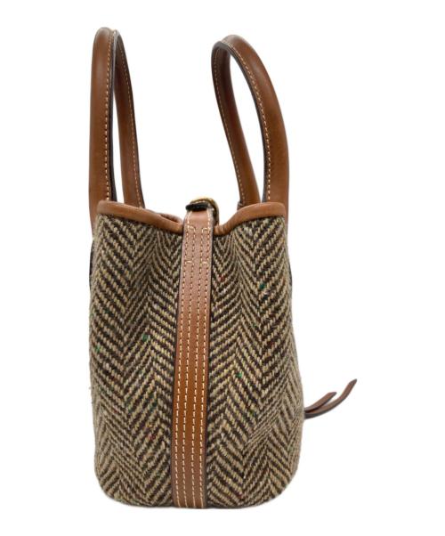 POLO RALPH LAUREN（ポロ・ラルフローレン）POLO RALPH LAUREN (ポロ・ラルフローレン) ウール2WAYバッグ ブラウンの古着・服飾アイテム