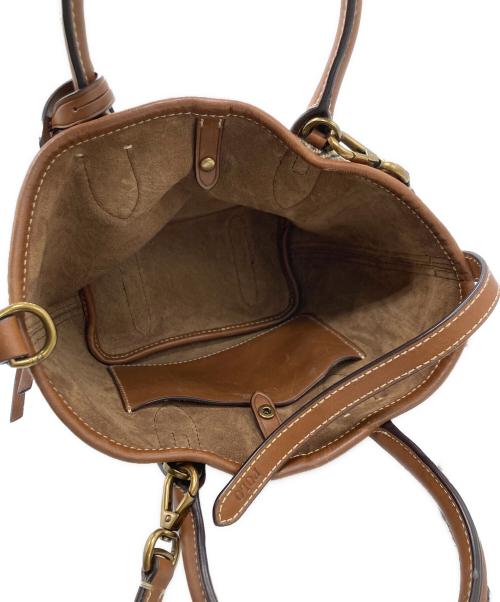 POLO RALPH LAUREN（ポロ・ラルフローレン）POLO RALPH LAUREN (ポロ・ラルフローレン) ウール2WAYバッグ ブラウンの古着・服飾アイテム