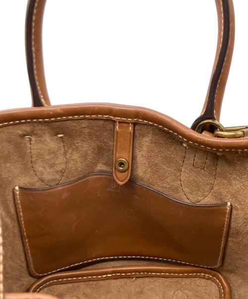 POLO RALPH LAUREN（ポロ・ラルフローレン）POLO RALPH LAUREN (ポロ・ラルフローレン) ウール2WAYバッグ ブラウンの古着・服飾アイテム