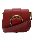 POLO RALPH LAURENポロ・ラルフローレン）の古着「レザーショルダーバッグ」｜レッド