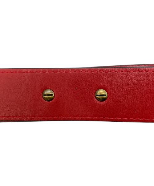 POLO RALPH LAUREN（ポロ・ラルフローレン）POLO RALPH LAUREN (ポロ・ラルフローレン) レザーショルダーバッグ レッドの古着・服飾アイテム