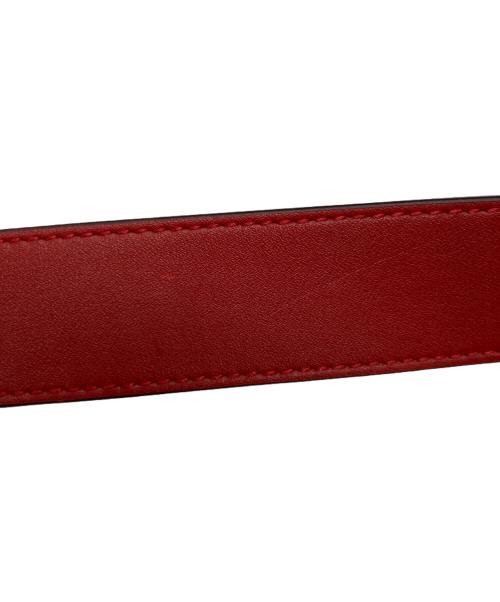 POLO RALPH LAUREN（ポロ・ラルフローレン）POLO RALPH LAUREN (ポロ・ラルフローレン) レザーショルダーバッグ レッドの古着・服飾アイテム