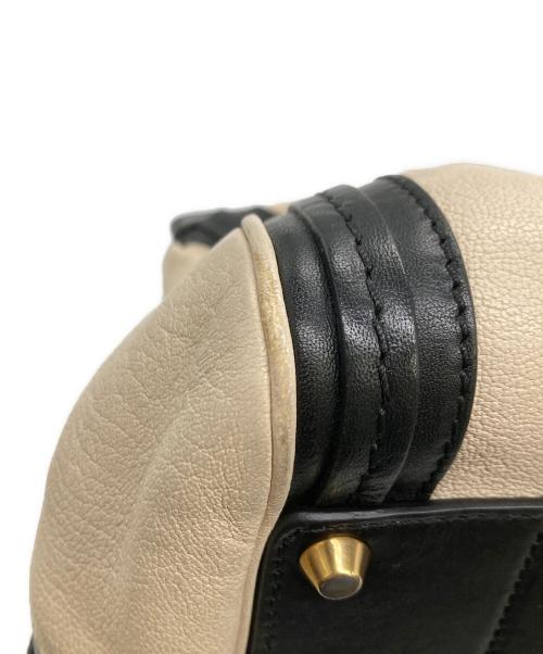 Chloe（クロエ）Chloe (クロエ) アリス2WAYバッグ ホワイト×ブラックの古着・服飾アイテム