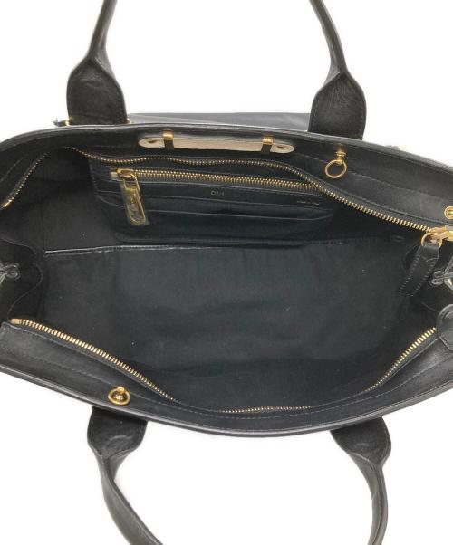 Chloe（クロエ）Chloe (クロエ) アリス2WAYバッグ ホワイト×ブラックの古着・服飾アイテム