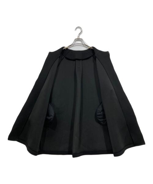 frene（フラーネ）frene (フラーネ) ポケットパール付きダンボールコート ブラック サイズ:MLの古着・服飾アイテム