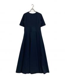 RIVE DROITE（リヴドロワ）の古着「ドライフレアワンピース」｜ネイビー