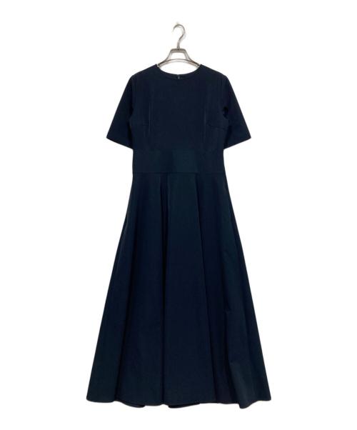 RIVE DROITE（リヴドロワ）RIVE DROITE (リヴドロワ) ドライフレアワンピース ネイビー サイズ:38の古着・服飾アイテム