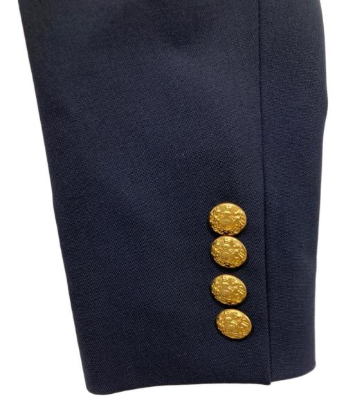 POLO RALPH LAUREN（ポロ・ラルフローレン）POLO RALPH LAUREN (ポロ・ラルフローレン) 紺ブレザー / 金釦エンブレムダブルジャケット ネイビー サイズ:4の古着・服飾アイテム