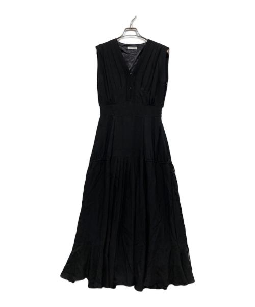 CASA FLINE（カーサフライン）CASA FLINE (カーサフライン) ブラウジングタックドレス ブラック サイズ:Freeの古着・服飾アイテム