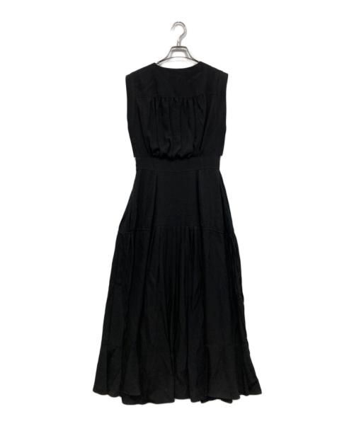 CASA FLINE（カーサフライン）CASA FLINE (カーサフライン) ブラウジングタックドレス ブラック サイズ:Freeの古着・服飾アイテム