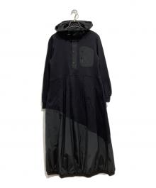 LA SUD（ラッシュド）の古着「スウェット切替ワンピース」｜ブラック